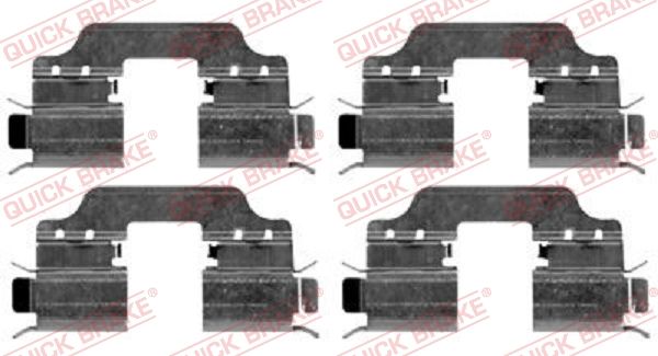 Приладдя / деталі гальмівних колодок QUICK BRAKE 1091653 - zapix