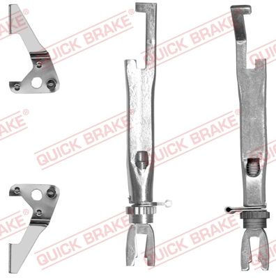 Монтажний комплект барабанних гальмівних колодок QUICK BRAKE 10253011 - zapix