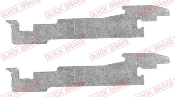 Монтажний комплект барабанних гальмівних колодок QUICK BRAKE 10453001 - zapix