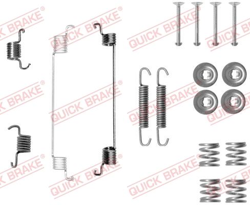 Монтажний комплект барабанних гальмівних колодок QUICK BRAKE 1050014 - zapix