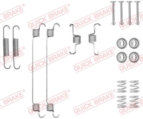 Монтажний комплект барабанних гальмівних колодок QUICK BRAKE 1050018 - zapix