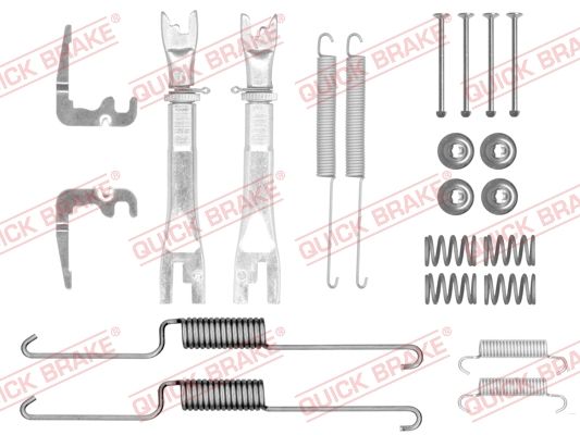 Монтажний комплект барабанних гальмівних колодок QUICK BRAKE 1050026X02S - zapix
