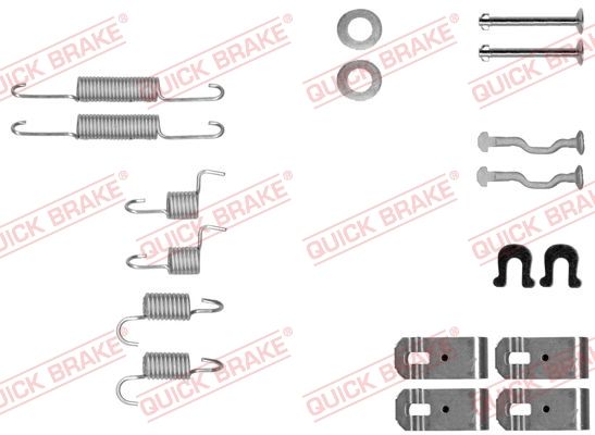 Монтажний комплект барабанних гальмівних колодок QUICK BRAKE 1050028 - zapix