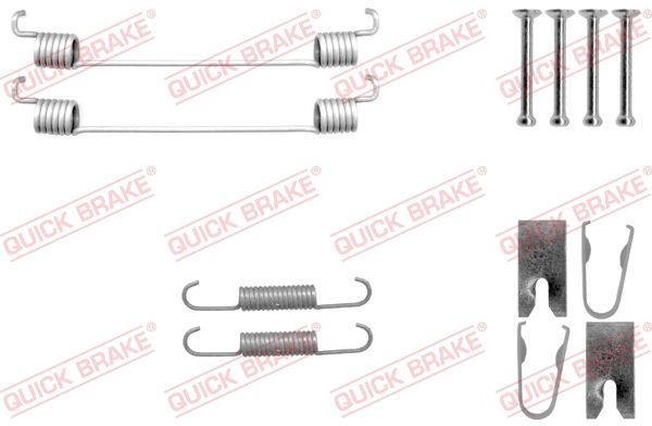 Монтажний комплект барабанних гальмівних колодок QUICK BRAKE 1050042 - zapix