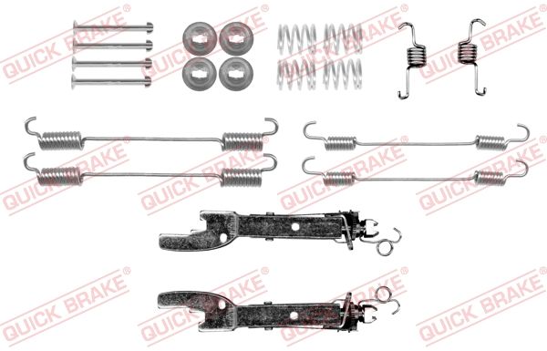 Монтажний комплект барабанних гальмівних колодок QUICK BRAKE 1050057S - zapix