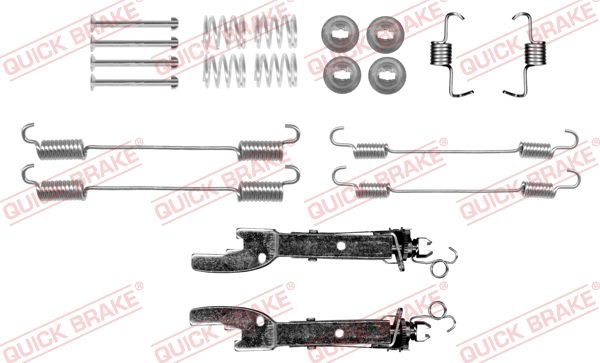 Монтажний комплект барабанних гальмівних колодок QUICK BRAKE 1050059S - zapix