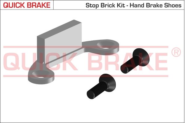 Монтажний комплект барабанних гальмівних колодок QUICK BRAKE 1050481 - zapix