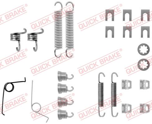 Монтажний комплект барабанних гальмівних колодок QUICK BRAKE 1050545 - zapix