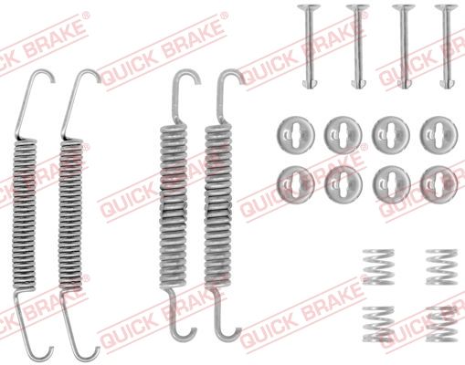 Монтажний комплект барабанних гальмівних колодок QUICK BRAKE 1050548 - zapix