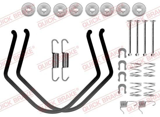 Монтажний комплект барабанних гальмівних колодок QUICK BRAKE 1050638 - zapix