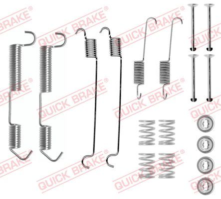 Монтажний комплект барабанних гальмівних колодок QUICK BRAKE 1050646 - zapix