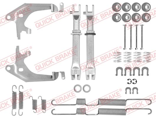 Монтажний комплект барабанних гальмівних колодок QUICK BRAKE 1050698S - zapix