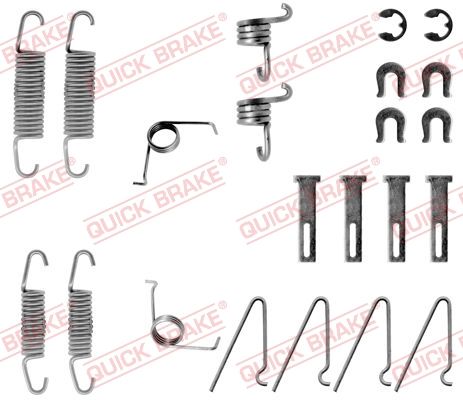 Монтажний комплект барабанних гальмівних колодок QUICK BRAKE 1050703 - zapix