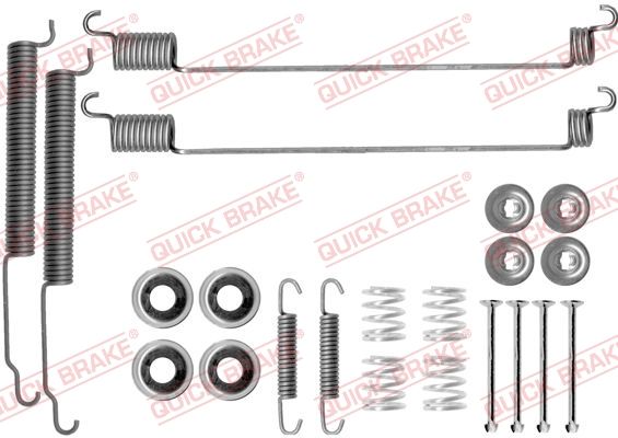 Монтажний комплект барабанних гальмівних колодок QUICK BRAKE 1050768 - zapix