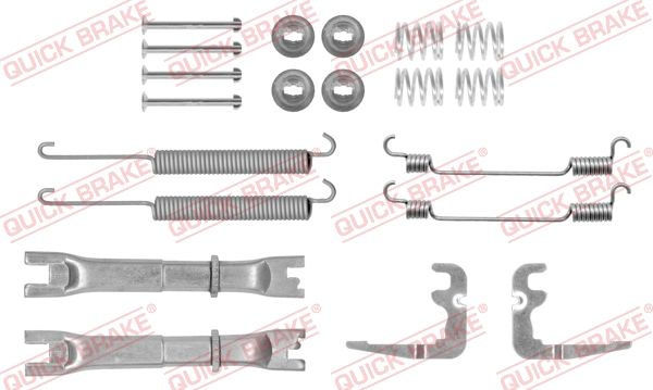Монтажний комплект барабанних гальмівних колодок QUICK BRAKE 1050806S - zapix