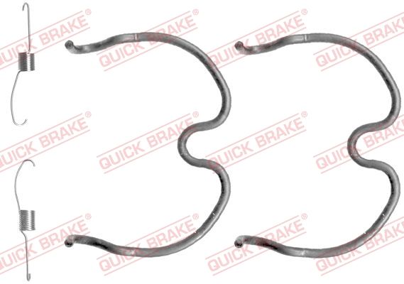 Монтажний комплект барабанних гальмівних колодок QUICK BRAKE 1050837 - zapix