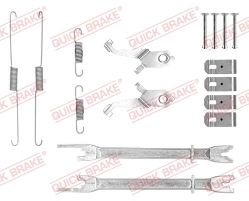 Монтажний комплект барабанних гальмівних колодок QUICK BRAKE 1050888S - zapix
