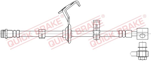 Гальмівні шланги QUICK BRAKE 58825X - zapix