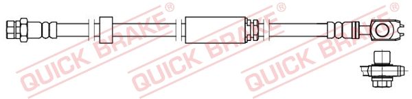 Гальмівні шланги QUICK BRAKE 58871X - zapix