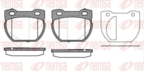 Гальмівні колодки дискові REMSA 058420 - zapix