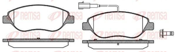 Гальмівні колодки дискові REMSA 086002 - zapix
