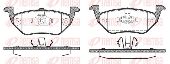 Гальмівні колодки дискові REMSA 112500 - zapix