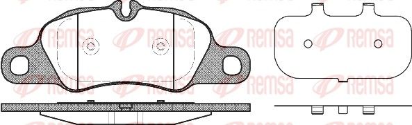 Гальмівні колодки дискові REMSA 136600 - zapix