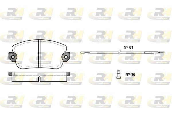 Гальмівні колодки дискові ROADHOUSE 202402 - zapix