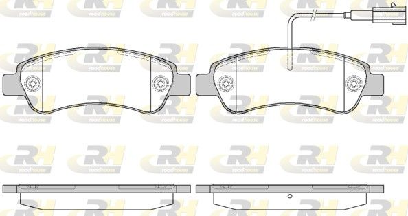 Гальмівні колодки дискові ROADHOUSE 2123802 - zapix