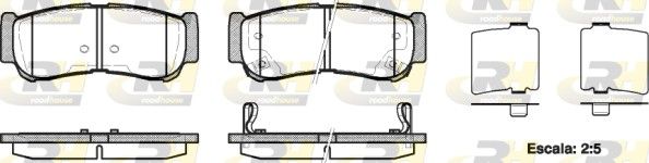 Гальмівні колодки дискові ROADHOUSE 2123902 - zapix