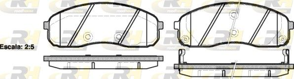 Гальмівні колодки дискові ROADHOUSE 2124402 - zapix