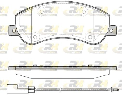 Гальмівні колодки дискові ROADHOUSE 2125011 - zapix