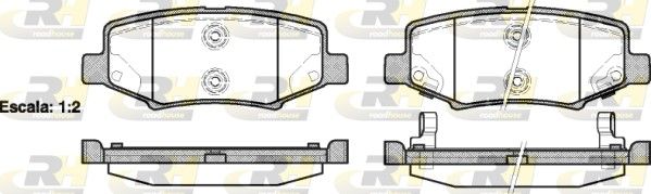 Гальмівні колодки дискові ROADHOUSE 2126402 - zapix
