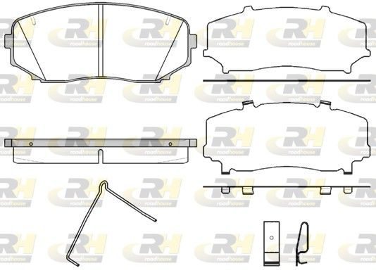 Гальмівні колодки дискові ROADHOUSE 2126702 - zapix