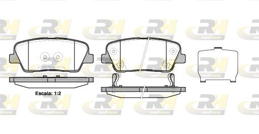 Гальмівні колодки дискові ROADHOUSE 2127402 - zapix