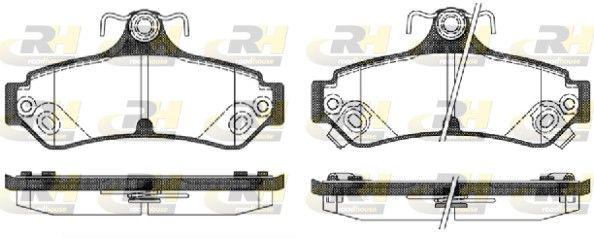 Гальмівні колодки дискові ROADHOUSE 2128512 - zapix