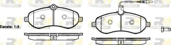 Гальмівні колодки дискові ROADHOUSE 2129201 - zapix
