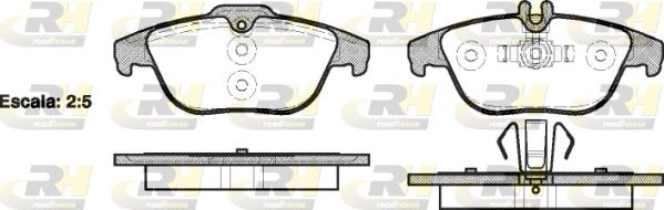 Гальмівні колодки дискові ROADHOUSE 2130500 - zapix