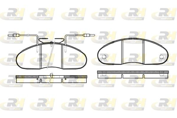 Гальмівні колодки дискові ROADHOUSE 204802 - zapix