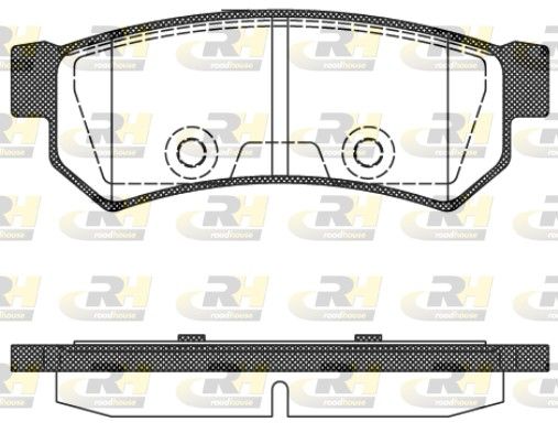 Гальмівні колодки дискові ROADHOUSE 2104810 - zapix