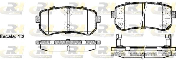 Гальмівні колодки дискові ROADHOUSE 2120902 - zapix