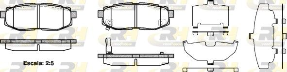 Гальмівні колодки дискові ROADHOUSE 2122801 - zapix