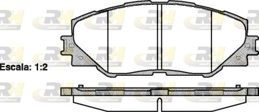 Гальмівні колодки дискові ROADHOUSE 2123400 - zapix