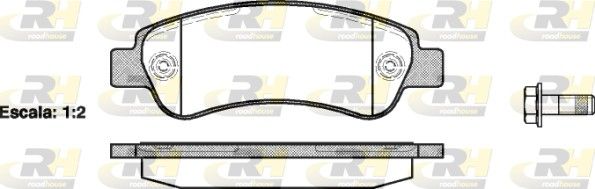 Гальмівні колодки дискові ROADHOUSE 2123800 - zapix