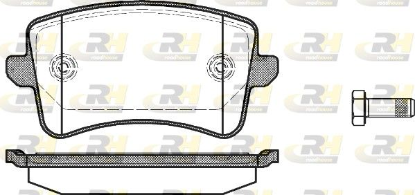 Гальмівні колодки дискові ROADHOUSE 2134300 - zapix