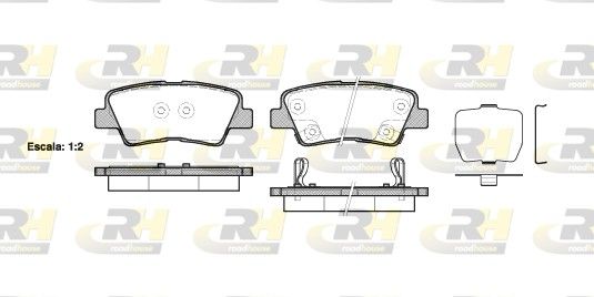Гальмівні колодки дискові ROADHOUSE 2136202 - zapix