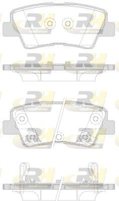 Гальмівні колодки дискові ROADHOUSE 2136242 - zapix
