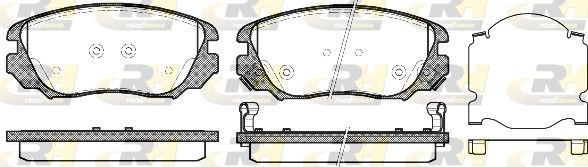 Гальмівні колодки дискові ROADHOUSE 2138502 - zapix