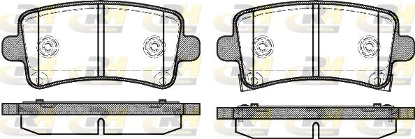 Гальмівні колодки дискові ROADHOUSE 2138804 - zapix