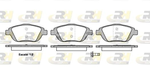 Гальмівні колодки дискові ROADHOUSE 2139200 - zapix